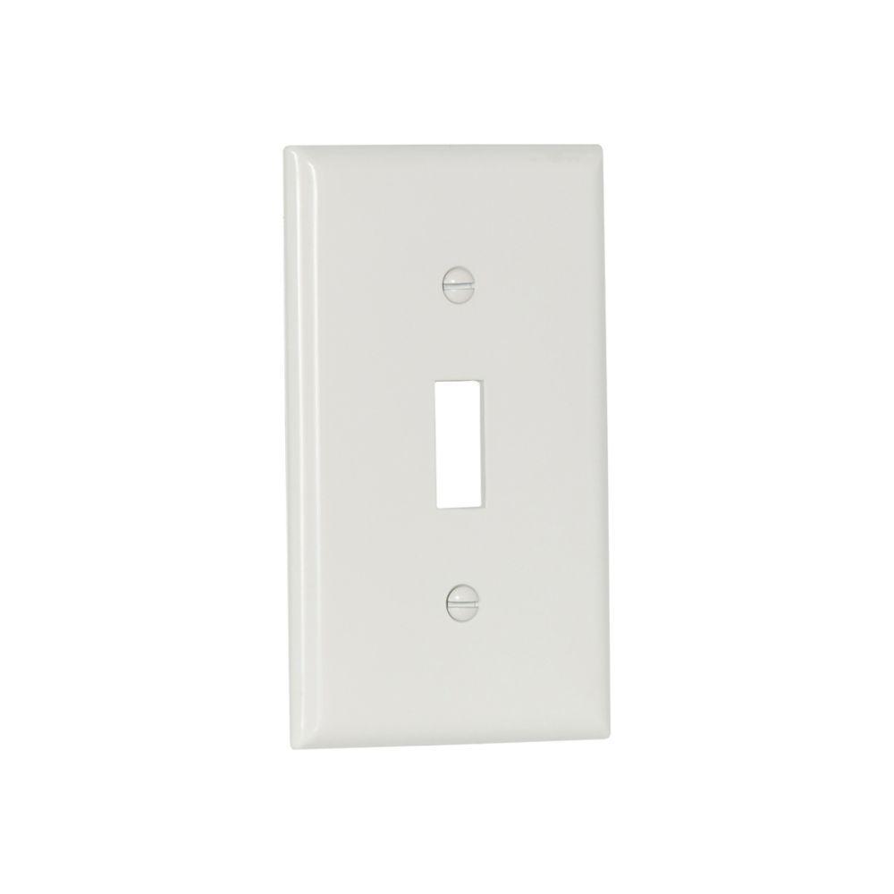 Wallplate Toggle White 1 Gang