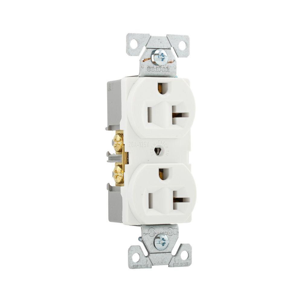 Receptacle 20A White 125V 5-20