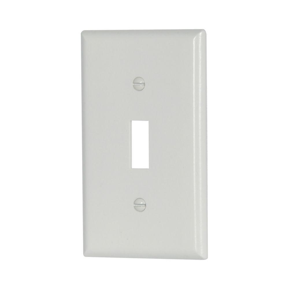 Wallplate Toggle White 1 Gang