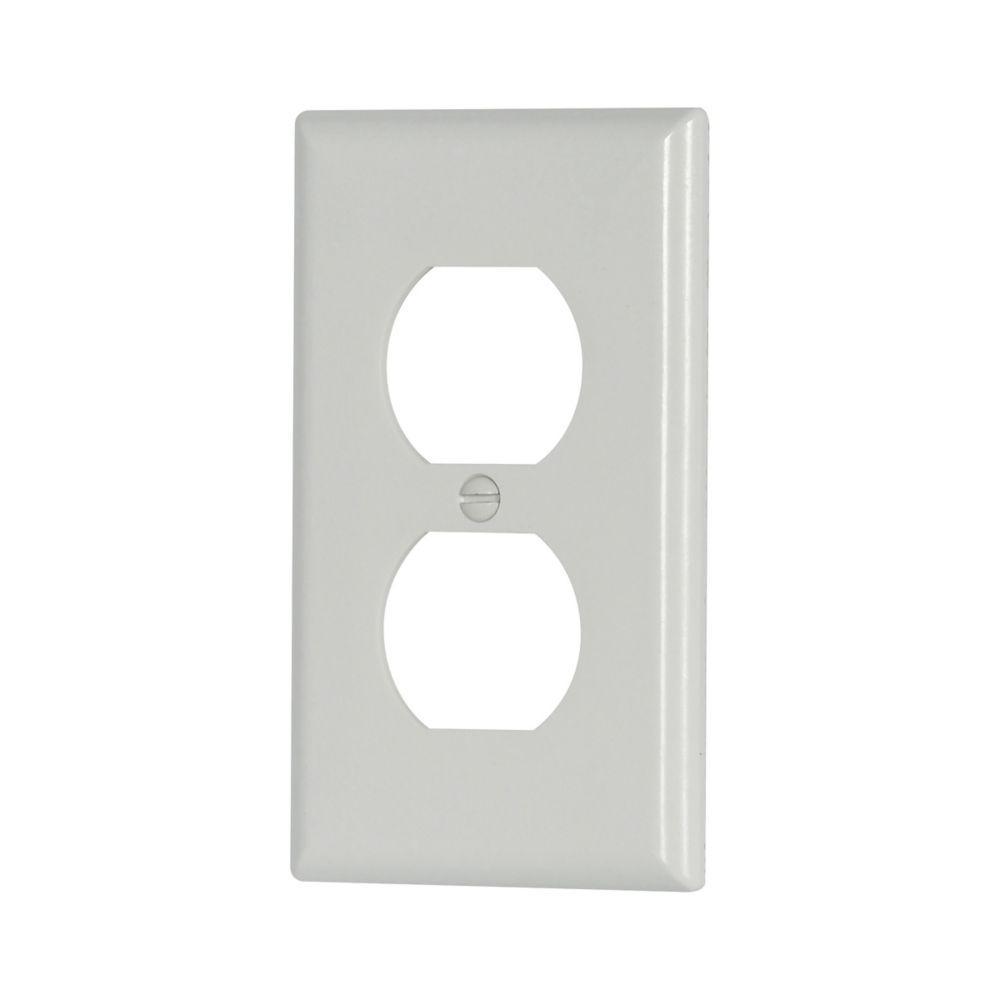 Wallplate Receptacle White 1 G