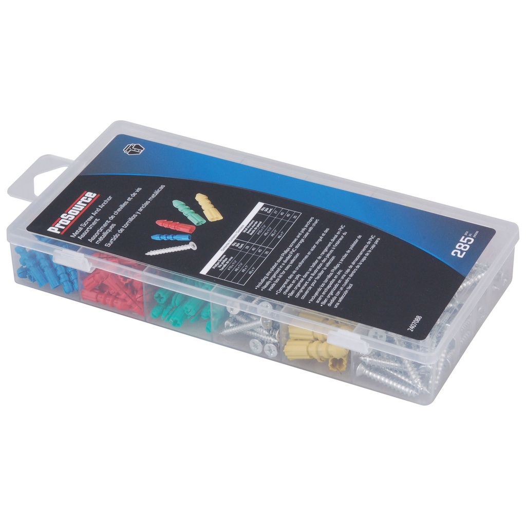 Screw & Anchor Assortment 285PC