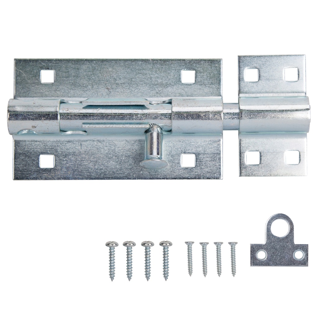 Barrel Bolt 6" Zinc Lockable Heavy Duty