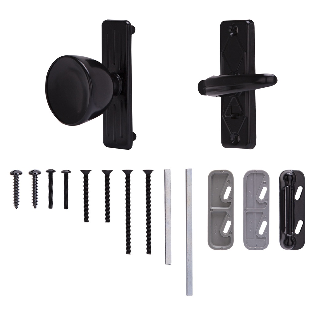 Door Knob Latch Black Storm & Screen Door  