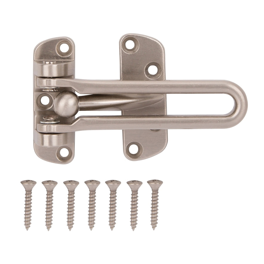 Door Guard Security Satin Nickel 4-1/8"  