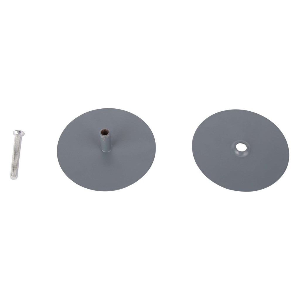 Door Hole Cover Plate 2-5/8" Gray