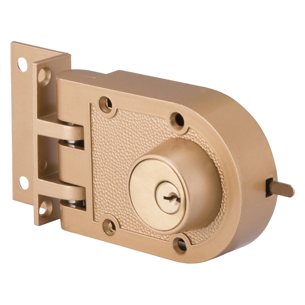 Jimmy Proof Lock 2 Cylinder Brass
