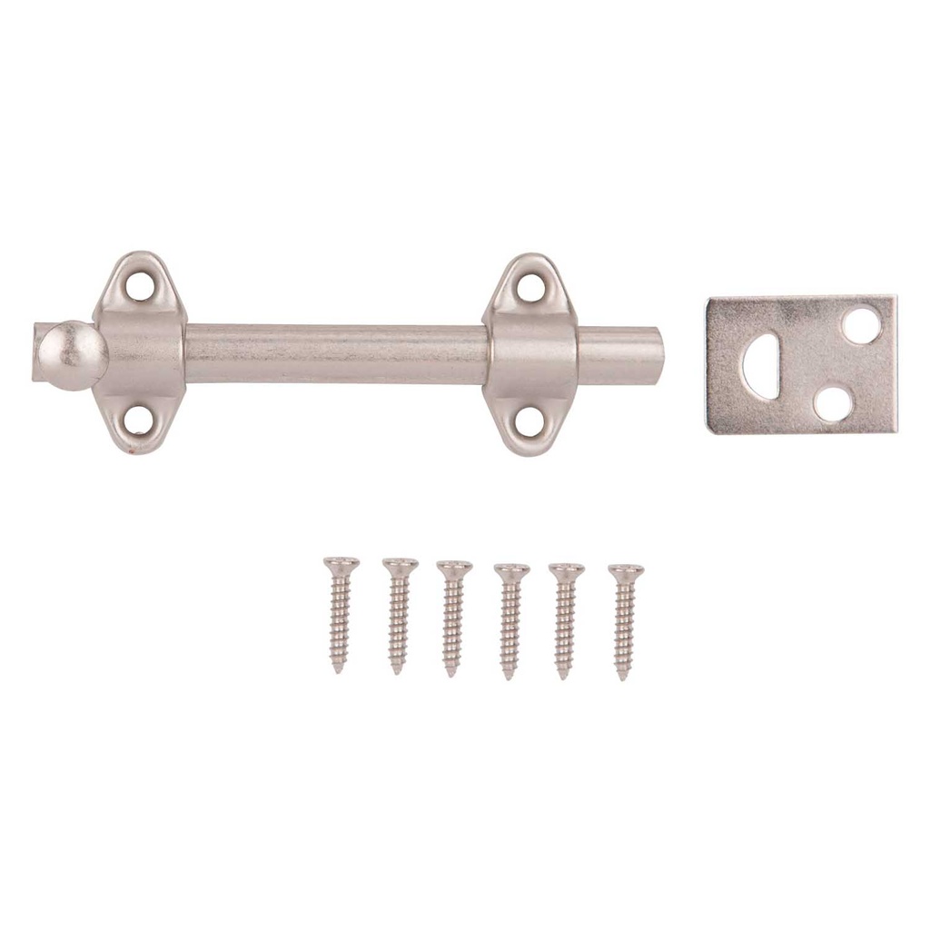Surface Bolt 4" Satin Nickel