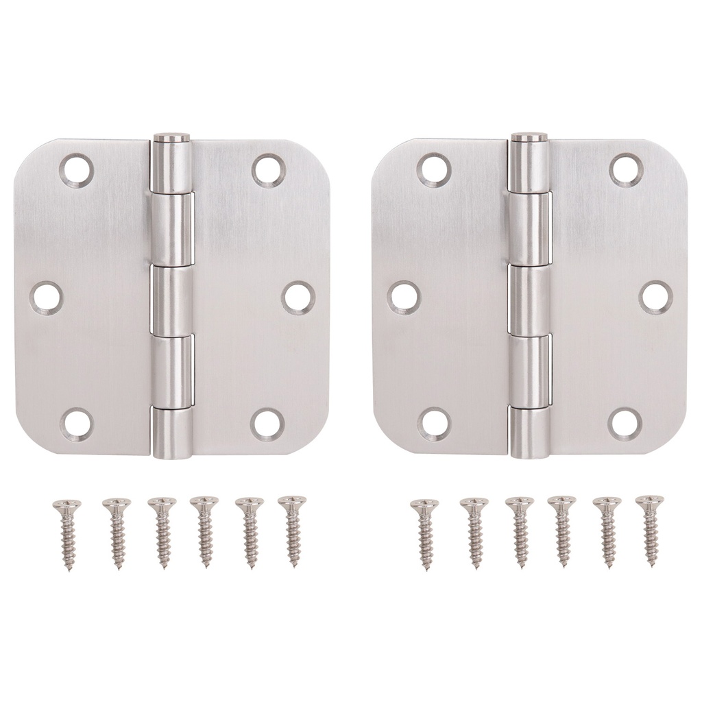 Door Hinge 3-1/2" Round Corner Stainless Steel