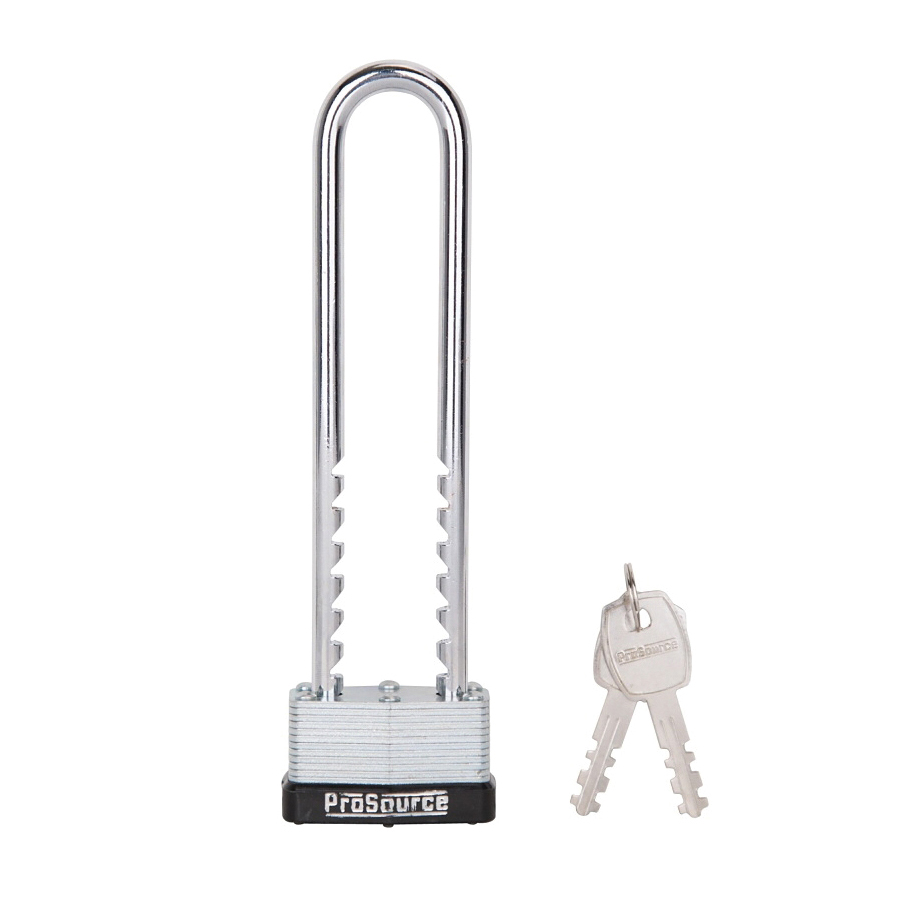 Padlock Bike Warded w/Bumper Zinc 1-3/4" Wide 5-1/2" Shackel Clearance