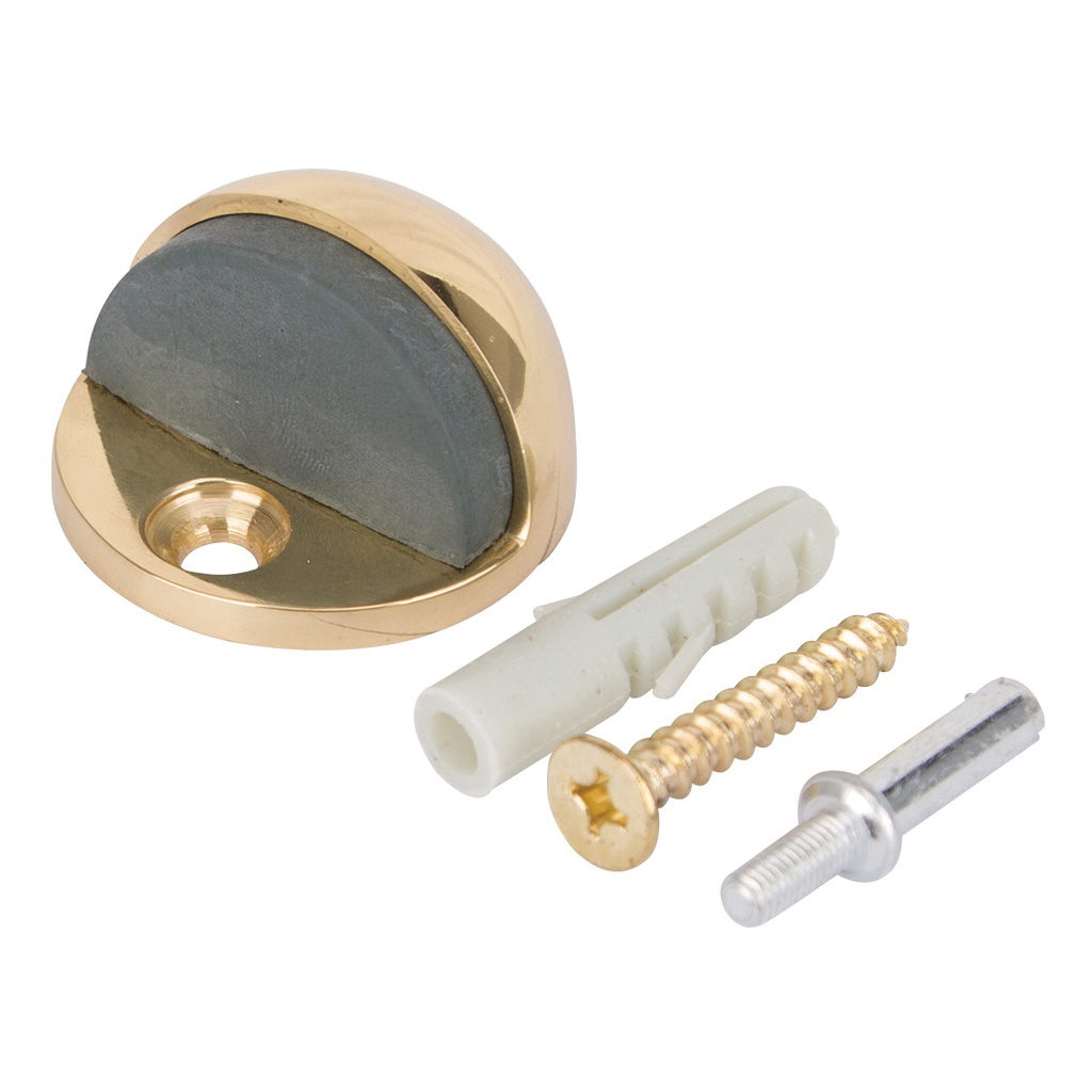Door Stop Low Rise Polished Brass 1-3/4"x1-5/64"  