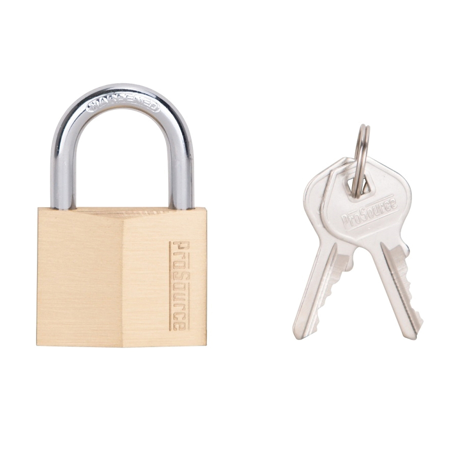 Padlock Solid Brass 1-1/2" Wide 1" Shackel Clearance