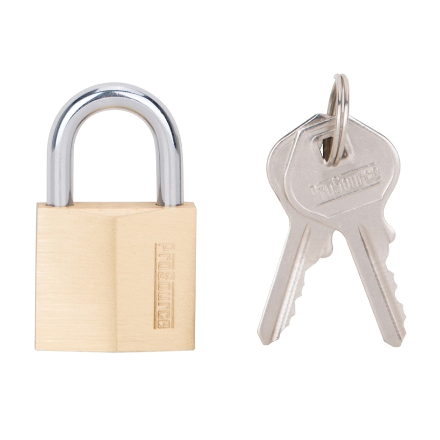 Padlock Solid Brass 1-1/4" Wide 1/2" Shackel Clearance