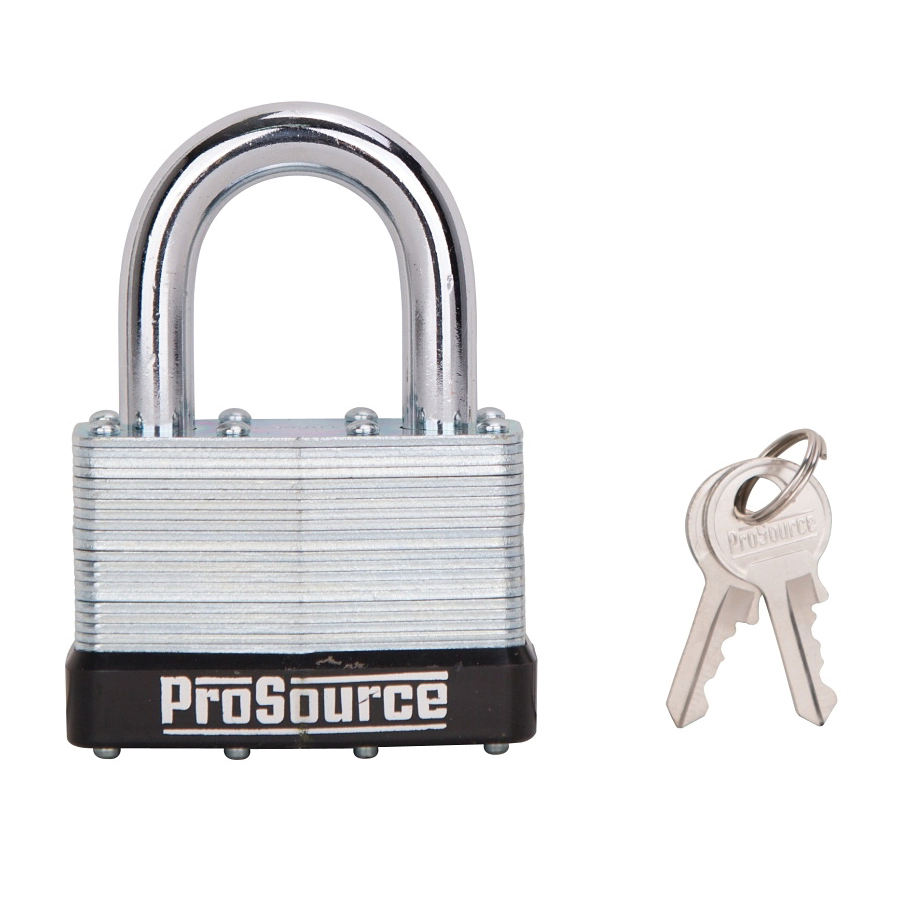 Padlock w/Bumper Zinc 2-1/2" Wide 1-1/2" Shackel Clearance