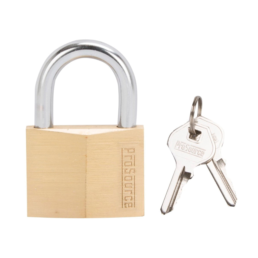 Padlock Solid Brass 2" Wide 1-1/4" Shackle Clearance