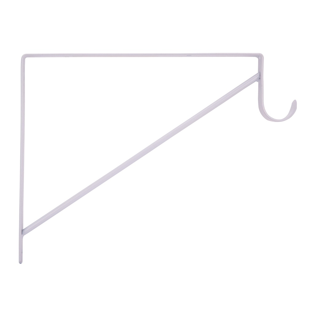 Shelf Bracket /Rod White 13" 110LB  