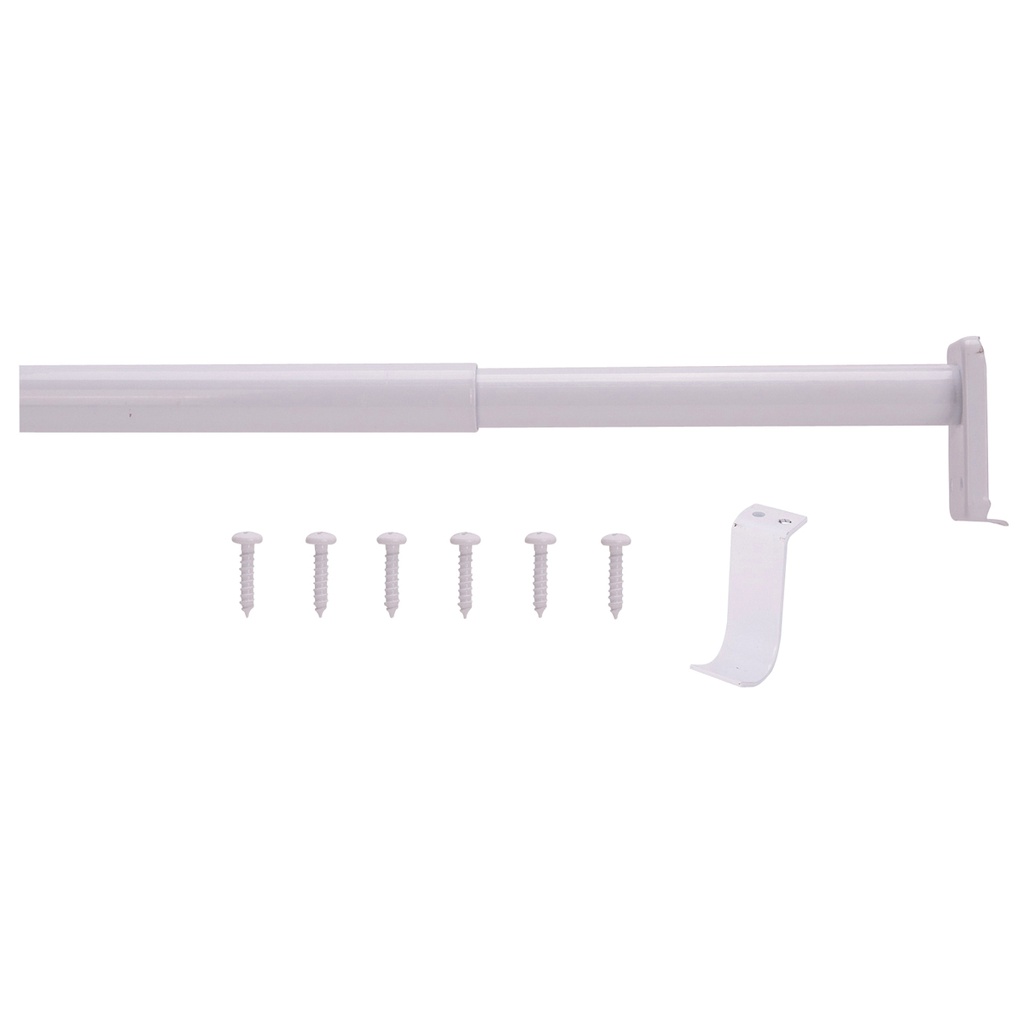 Closet Rod 48"-72" White Adjustable  