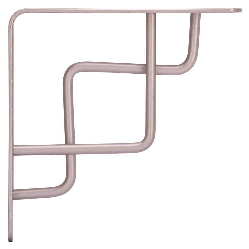 Shelf Bracket 6"x6" Satin Nickel Decorative