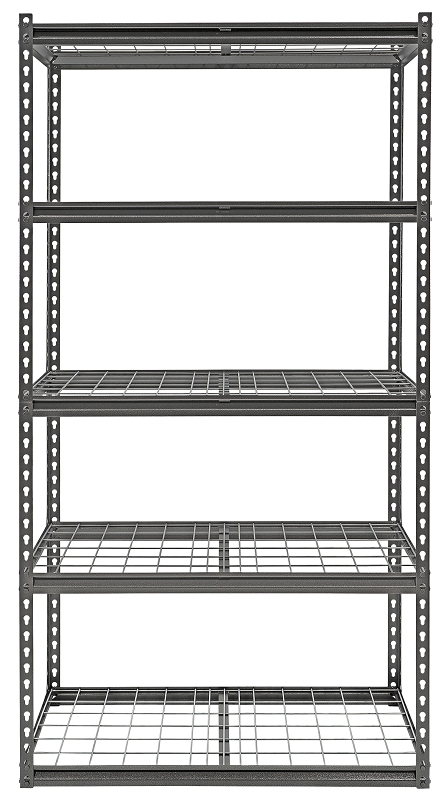 Boltless Shelving 5 Shelf Wire Panels 36"x18"x72"