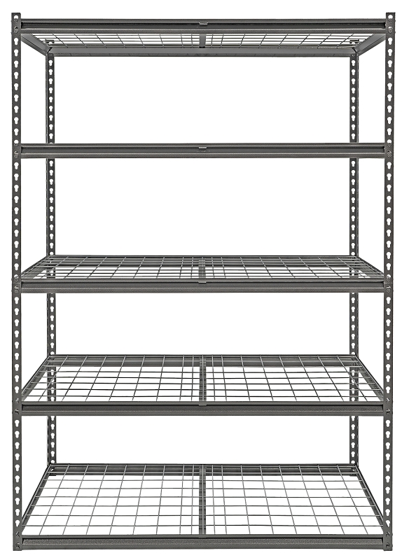 Boltless Shelving 5 Shelf Wire Panels 48"x24"x72"