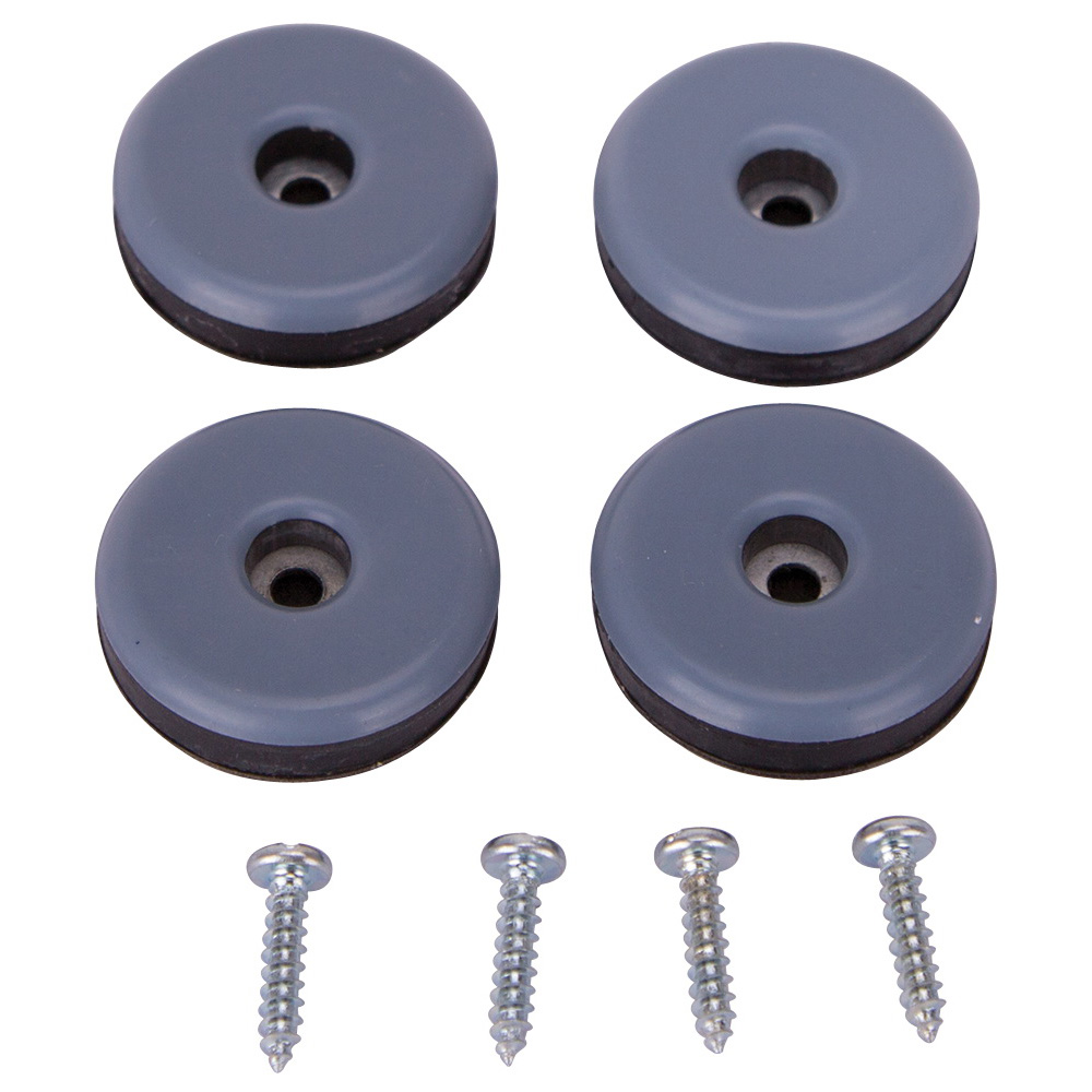 Furniture Glide 1½" Blue Screw On Round PK4