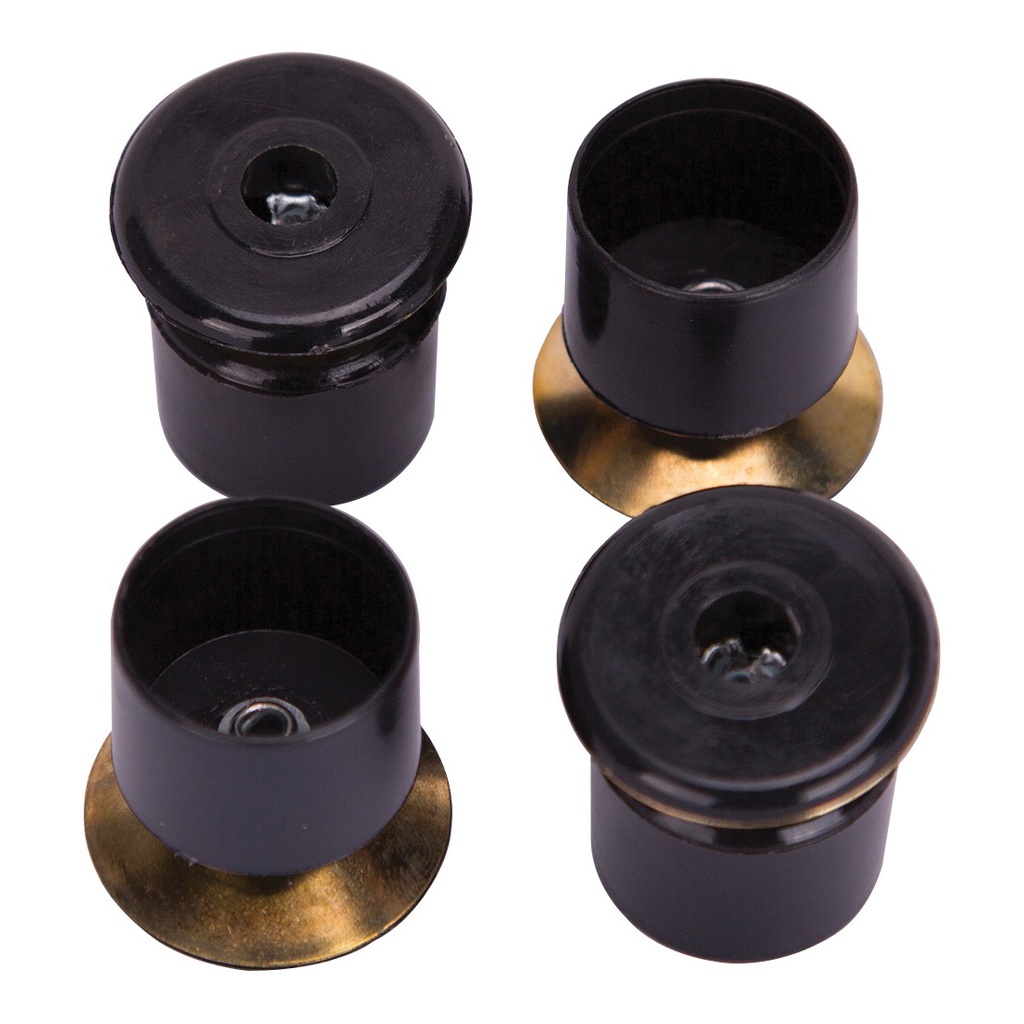 Furniture Glide 1" Black Brass Swivel PK4