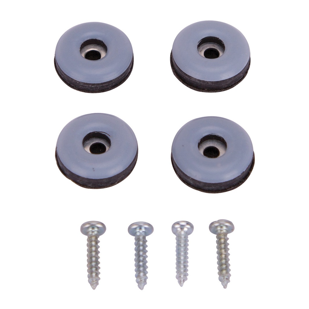 Furniture Glide 1" Blue Screw On Round PK4