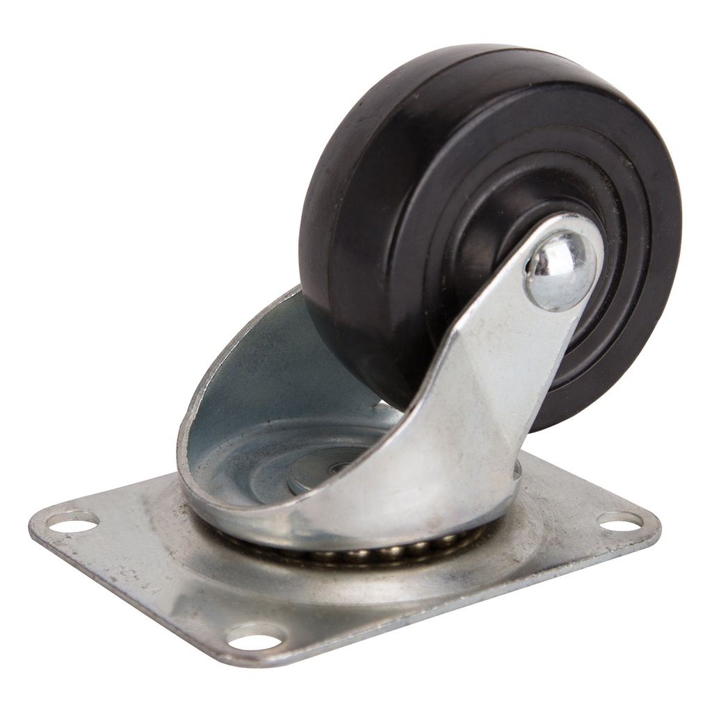 Caster Swivel Plate 3" Rubber Wheel 210LB  