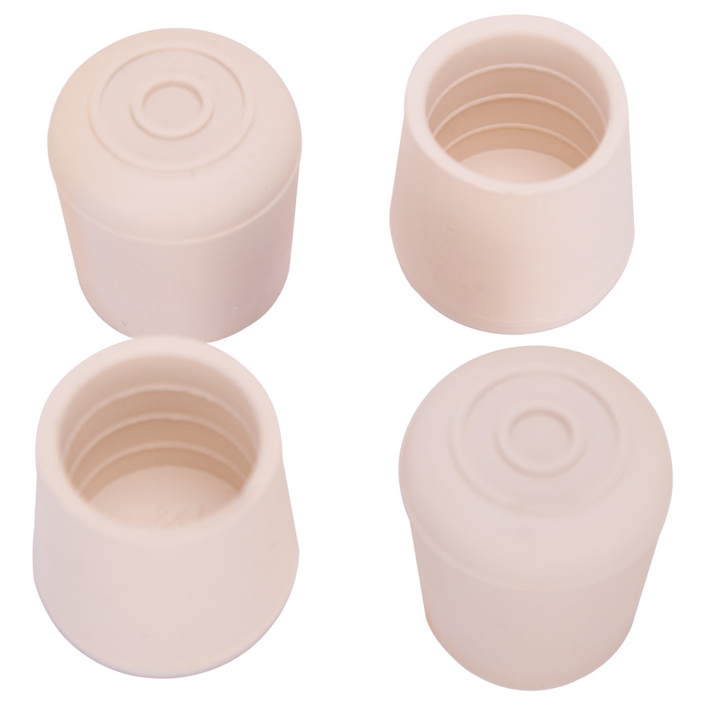 Furniture Leg Tip 1¼" White Rubber PK4
