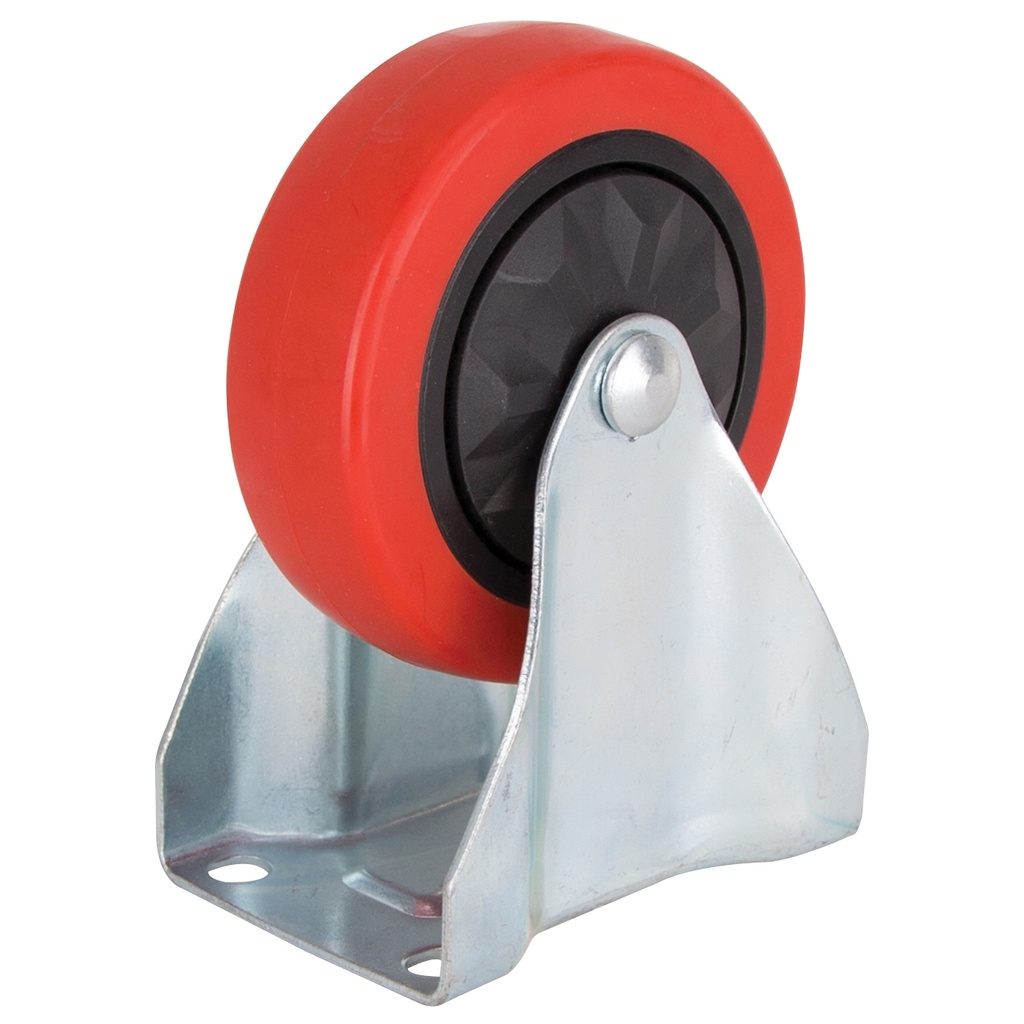 Caster Rigid Plate 4" Polyurethane Wheel 220lb