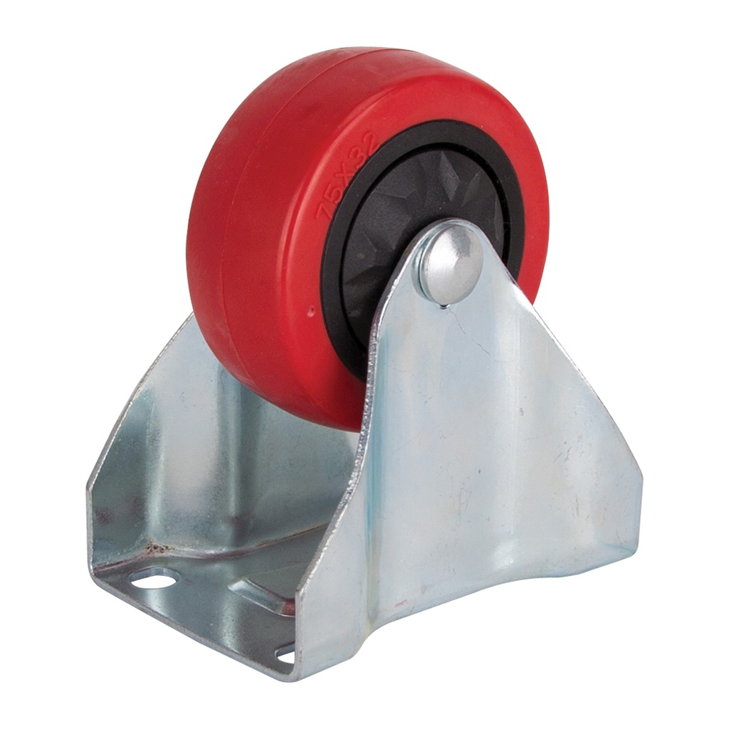Caster Rigid Plate 3" Polyurethane Wheel 176lb