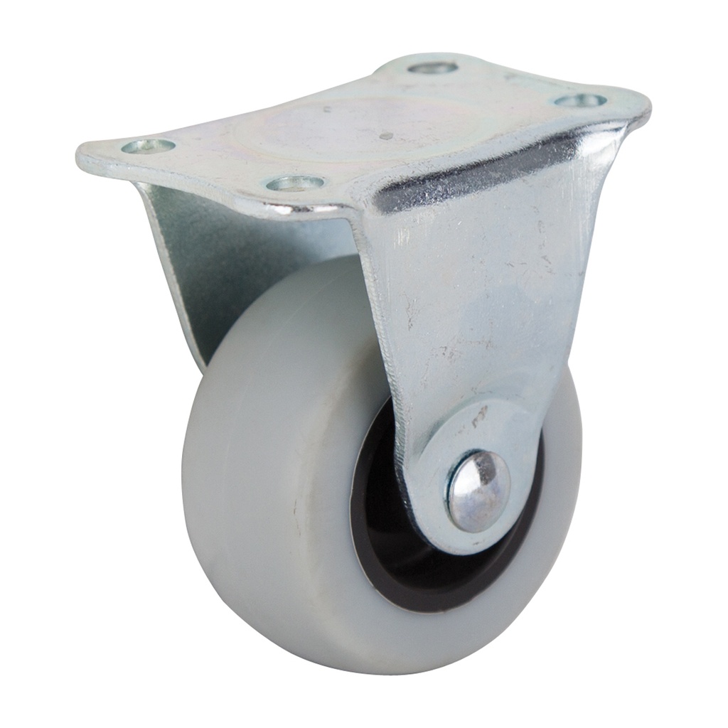 Caster Rigid Plate 2" Thermoplastic Rubber Wheel 105lb
