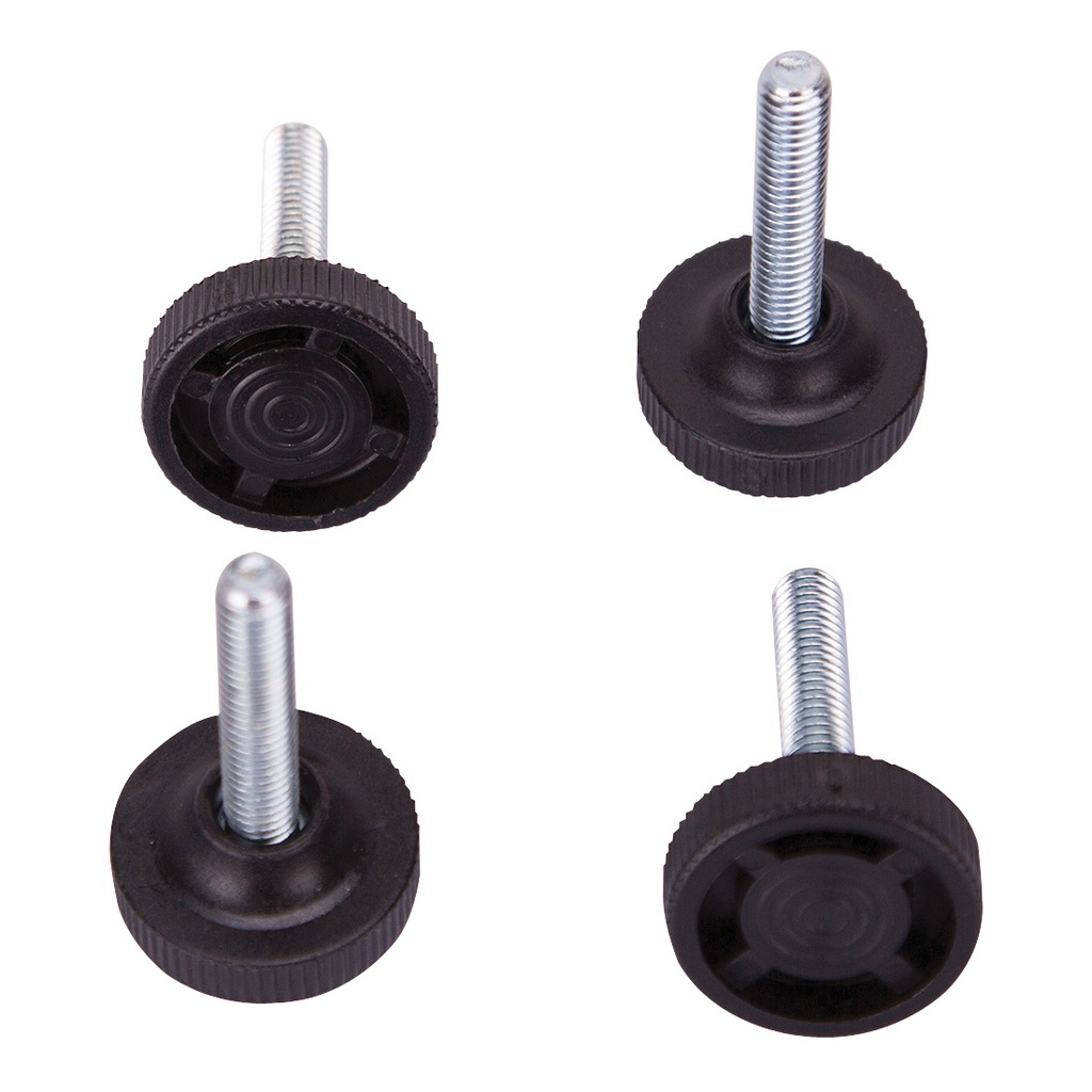 Furniture Glide 1¼" Black Threaded Stem PK4
