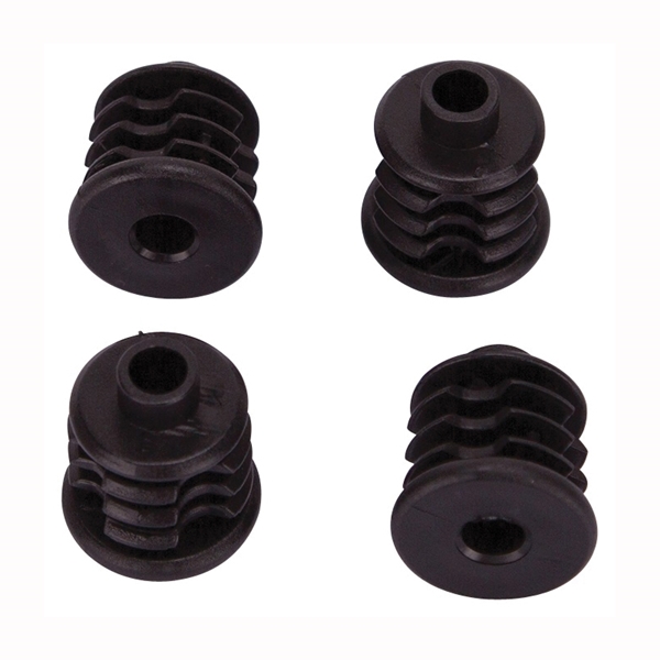 Furniture Socket 1" Stem Caster Black PK4