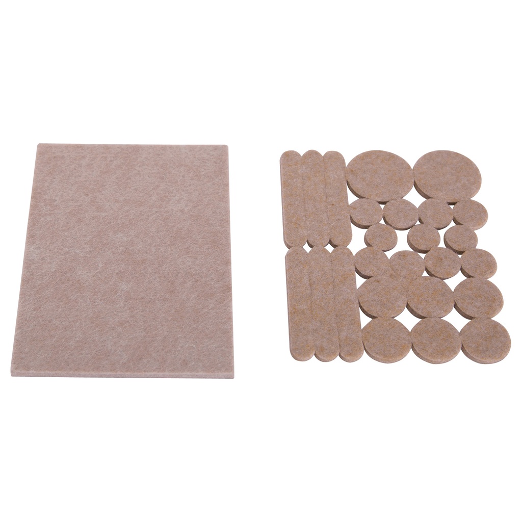 Furniture Pad Assorted Felt Beige PK26