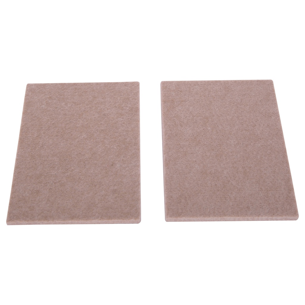 Furniture Pads Felt 4-1/2"x6" Beige 2pk