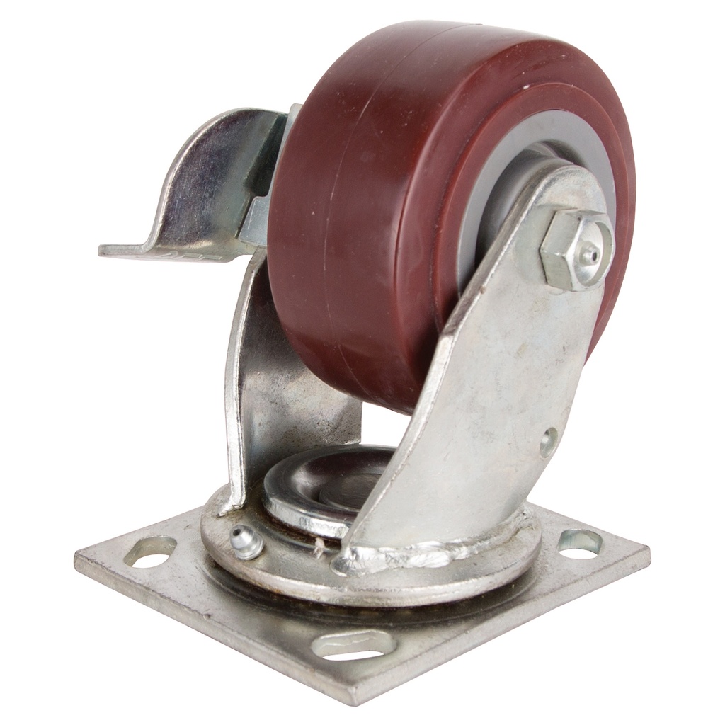 Caster Swivel Plate 4" Polyurethane Wheel 350LB 