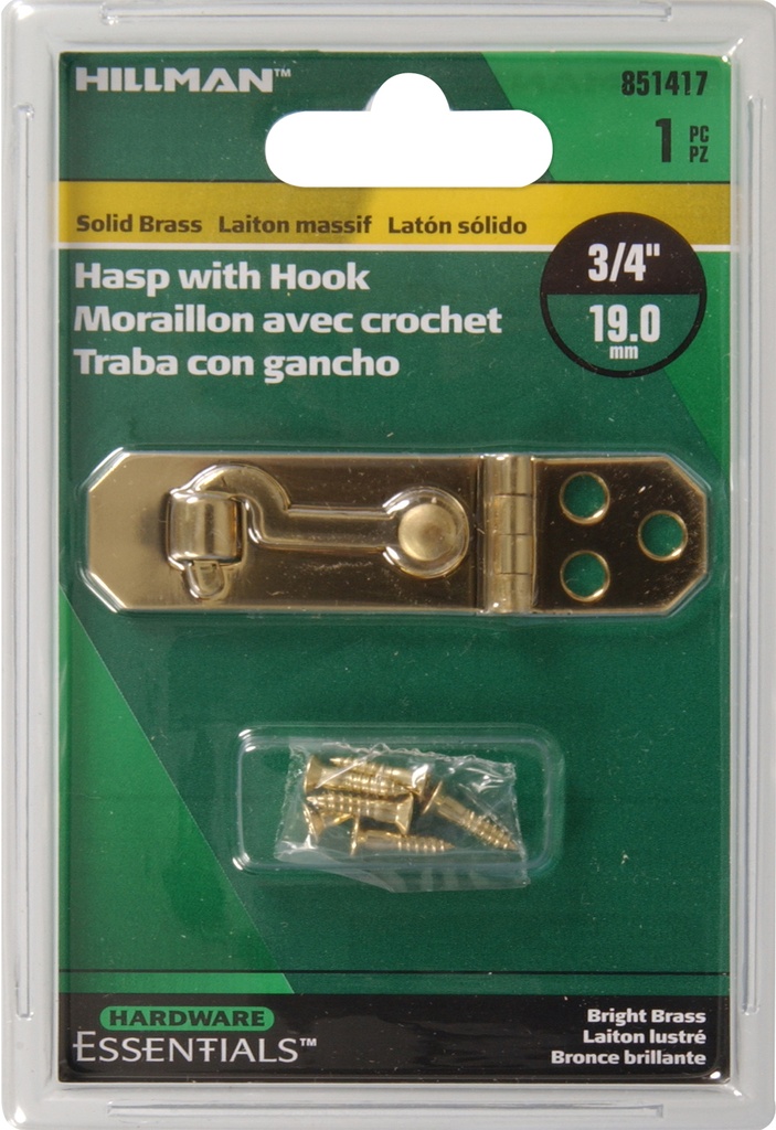 CD-HASP W/HK 3/4 SB/BRTB