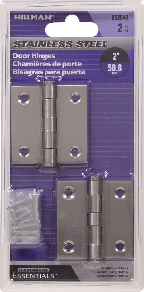 CD-HINGE-SQ FM 2" SS