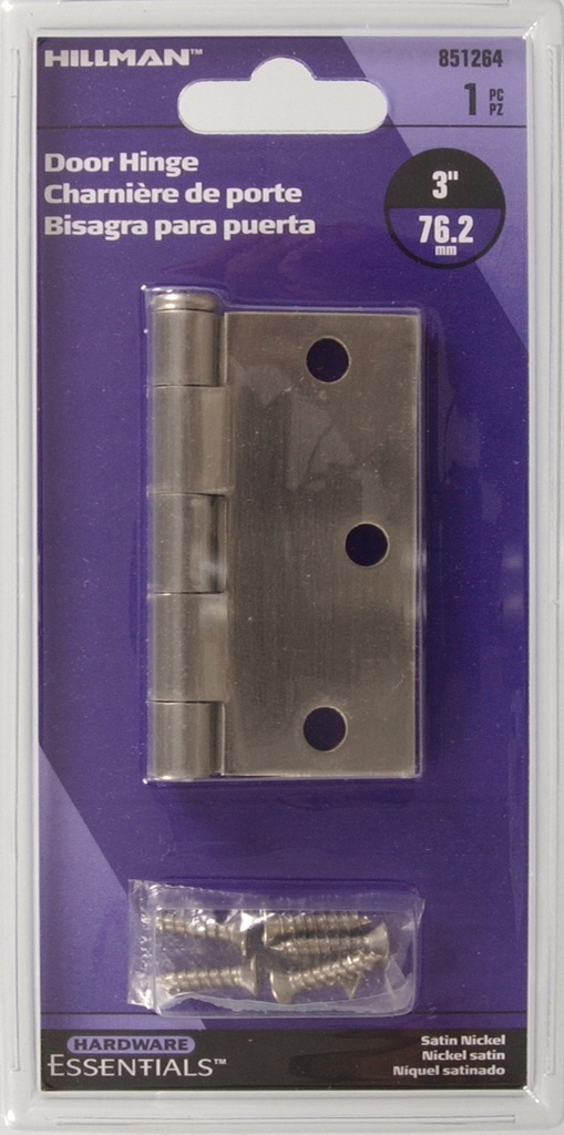 CD-HINGE-SQ FM 3"STN NKL