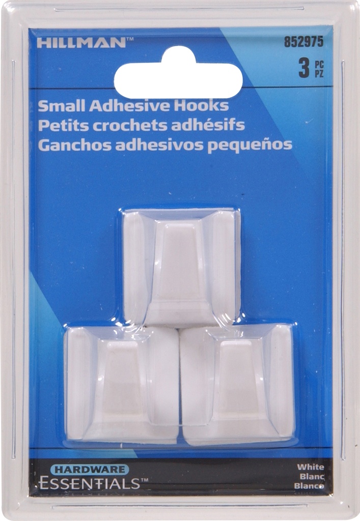 Small Hook White - Adhesive
