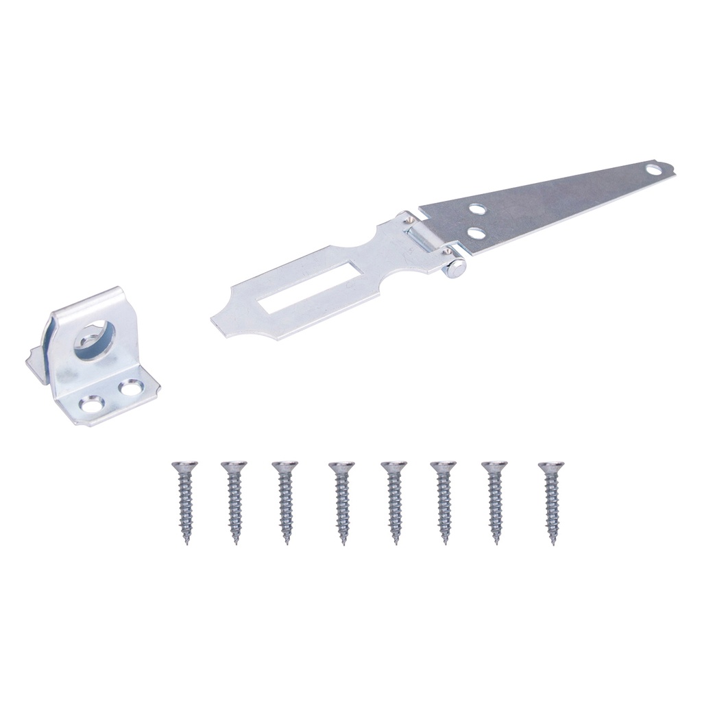 Hasp Safety Fixed 4-1/2" Zinc  