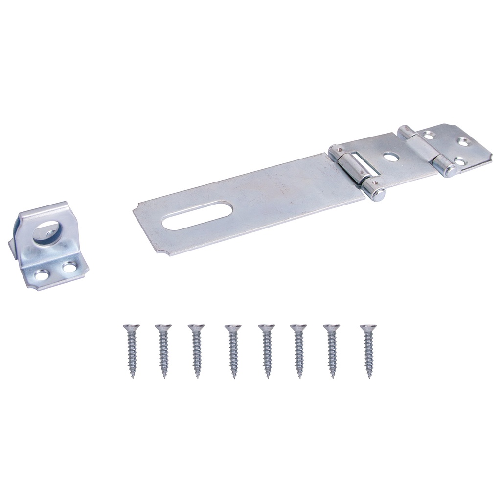 Hasp Safety Fixed 4-1/2" Zinc  