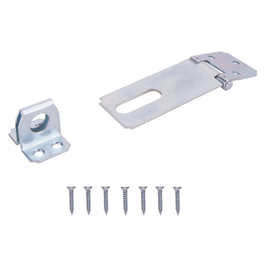 Hasp Safety Fixed 3-1/2" Zinc