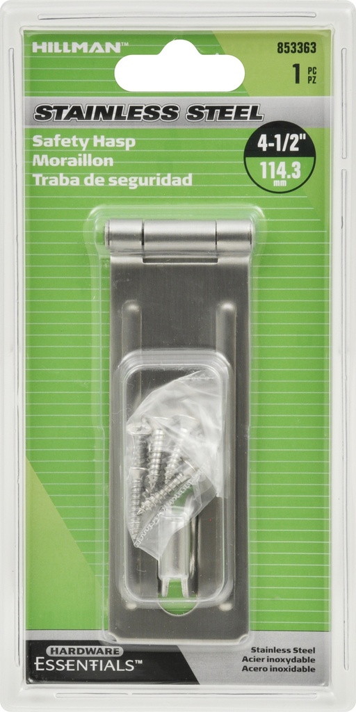 CD- SAFETY HASP 4-1/2  SS