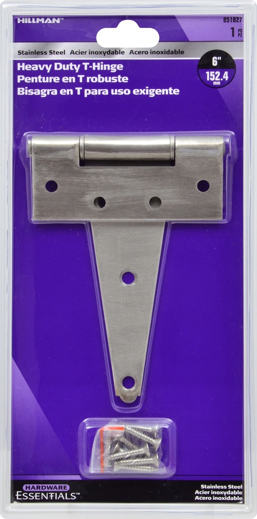 CD-HEAVY T-HINGE 6"SS
