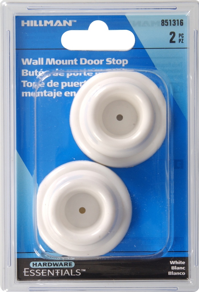 1-7/8" Wall Mount Stop White