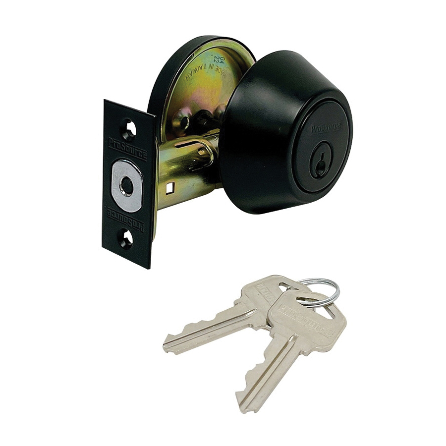 Deadbolt Single Cylinder Matte Black