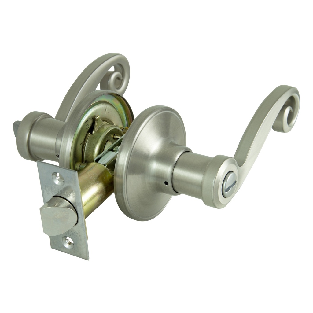 Door Lever Bed & Bath Satin Nickel