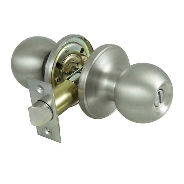 Door Knob Bed & Bath Stainless Steel Tubular