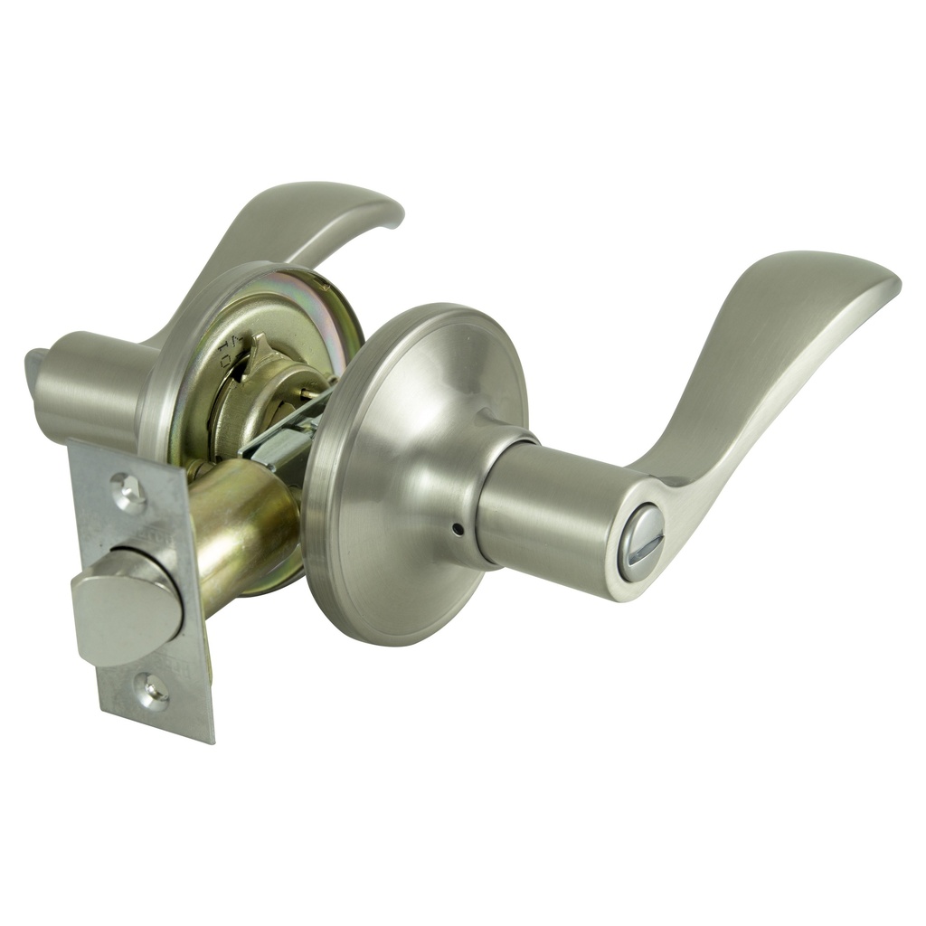 Door Lever Bed & Bath Satin Nickel